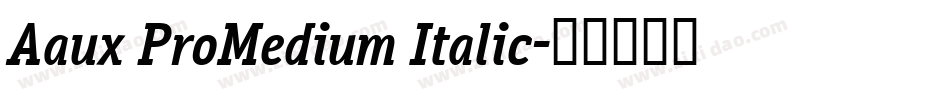 Aaux ProMedium Italic字体转换